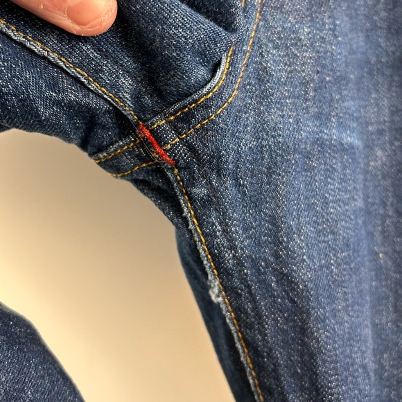 Gustin Straight Selvedge Raw Denim Jeans Mens 34x32 Dark Indigo - Picture 10 of 10